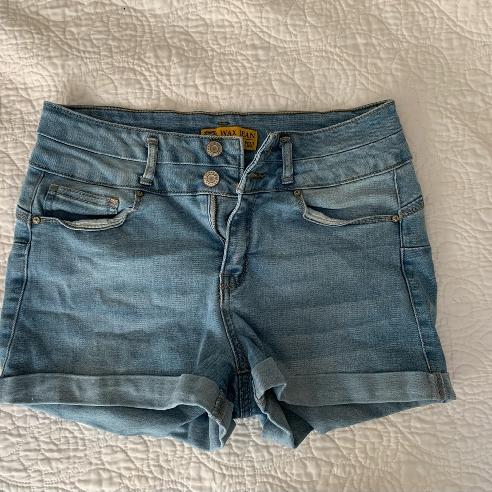 Wax Jean Women's Blue Denim Shorts